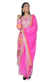 3 Piece Kurta Set Rainbow Heritage Ensemble