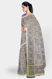 Madhubani Saree by Sarandhri Madhubani Print Saree Mystique x One Blouse