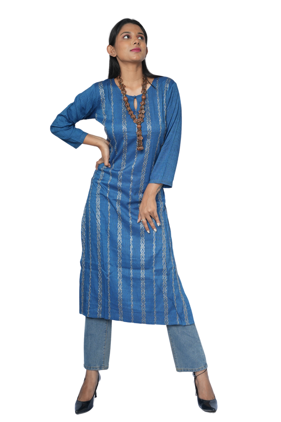 Kurti Cobalt Bloom