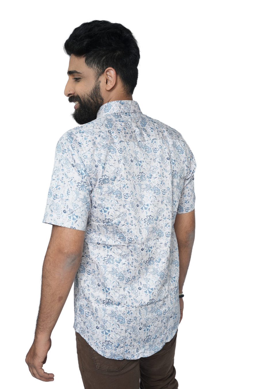 Unisex White Half Sleeve Shirt Oak PanacheUnis| Pure Cotton Shirt