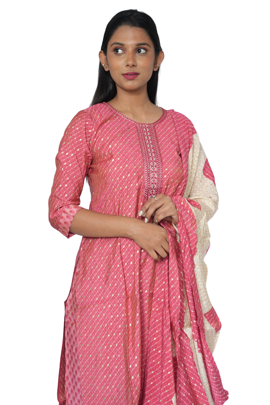 3 Piece Kurta Set Ballet Pink