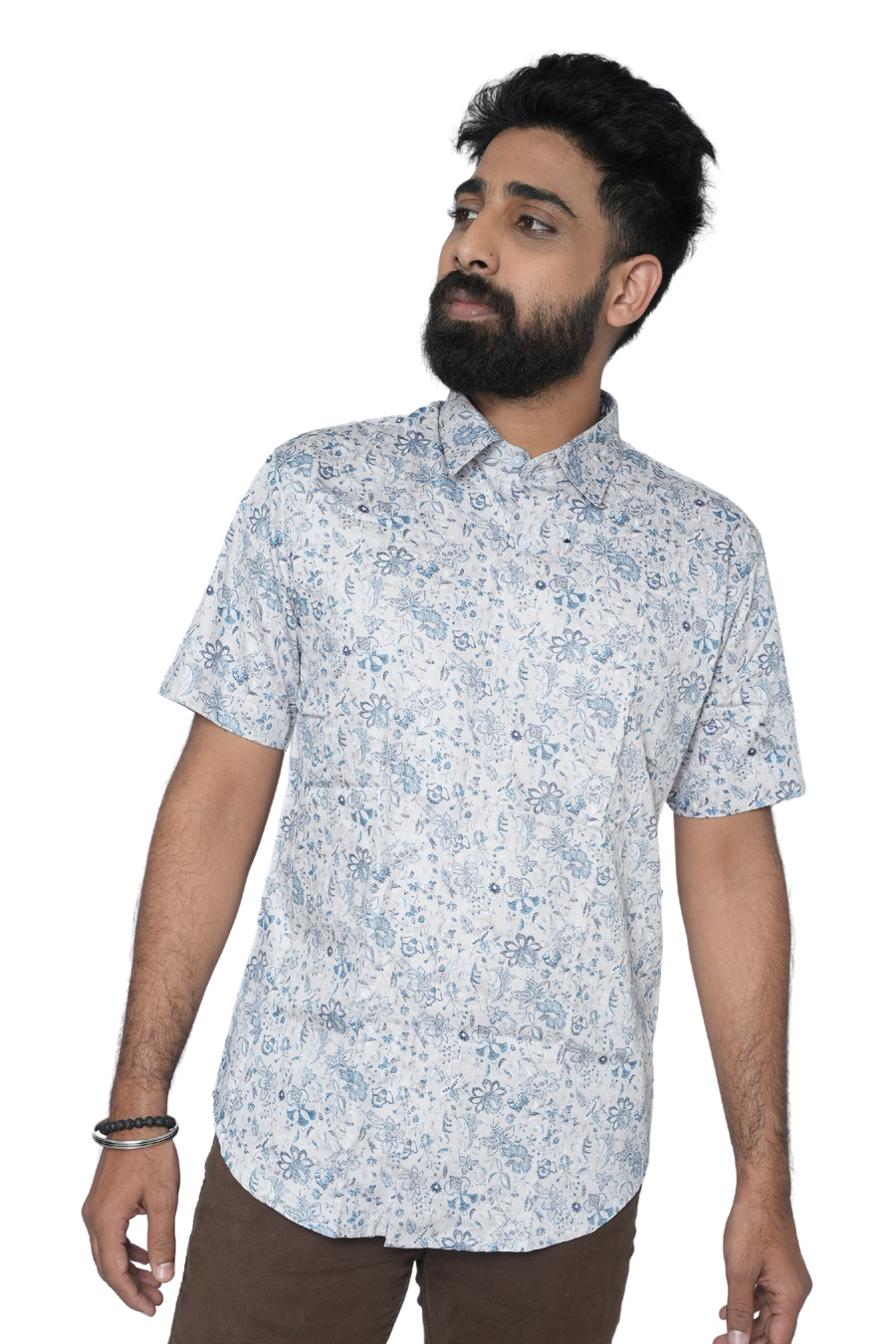 Unisex White Half Sleeve Shirt Oak PanacheUnis| Pure Cotton Shirt