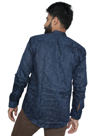 Unisex Short Kurta Set Midnight Gala PanacheUnis| Premium Cotton-Satin Kurta Shirt