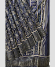 Silk Saree by Sarandhri Dola Silk Cambridge Saree Lapis Lazuli Luster x One Blouse