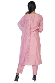 3 Piece Kurta Set Fuchsia Elegance