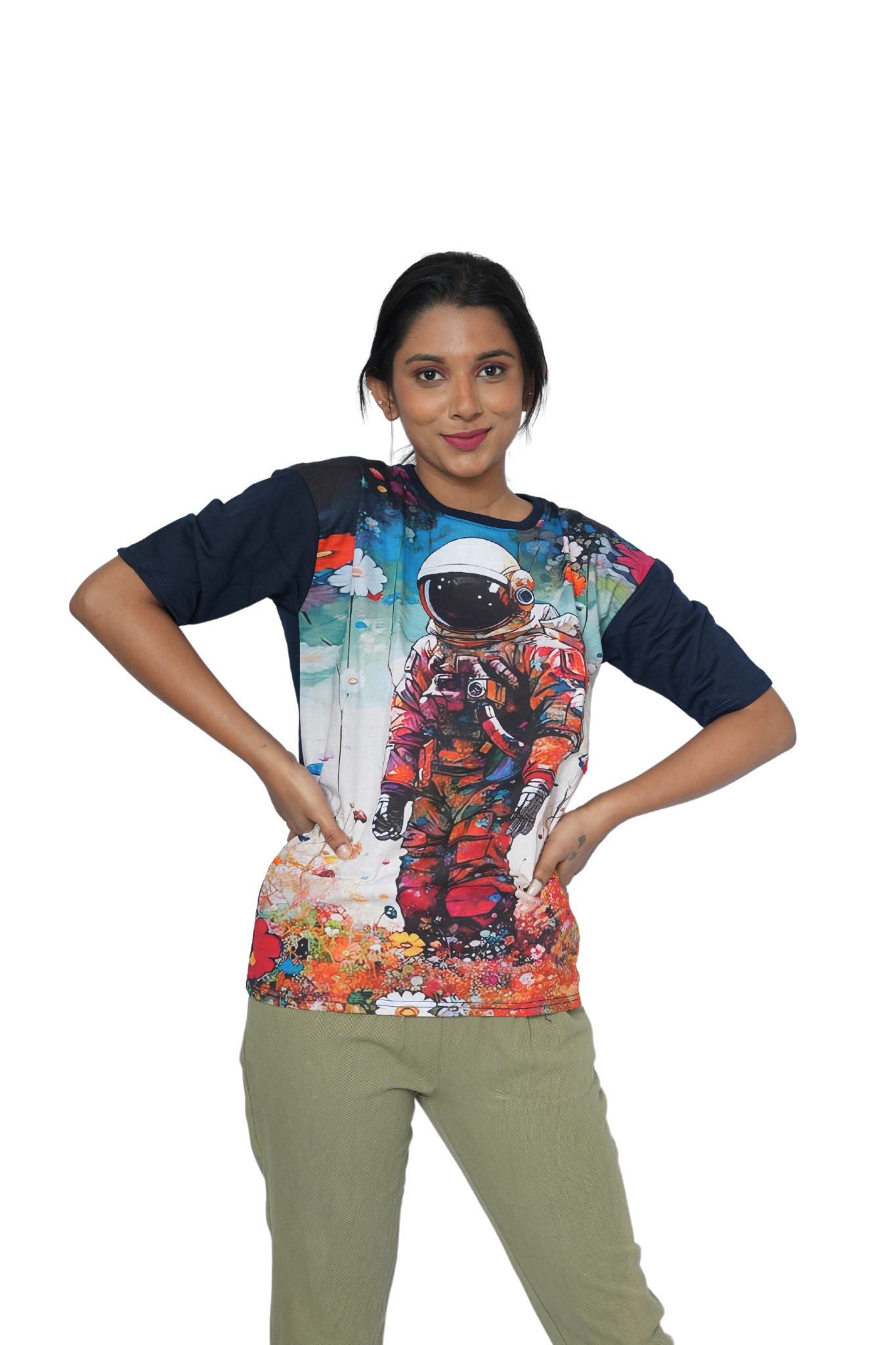 Unisex T-Shirt GalaxyGlider PanacheUnis| Pure Cotton-Linen T-shirt