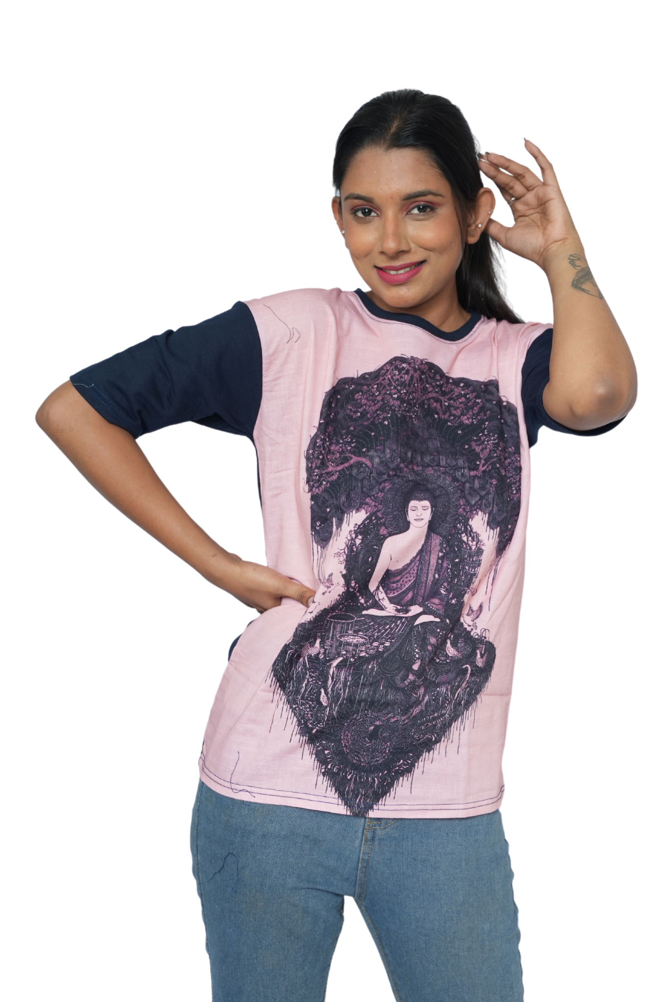 Unisex T-Shirt NirvanaTree PanacheUnis | Pure Cotton-Linen T-shirt