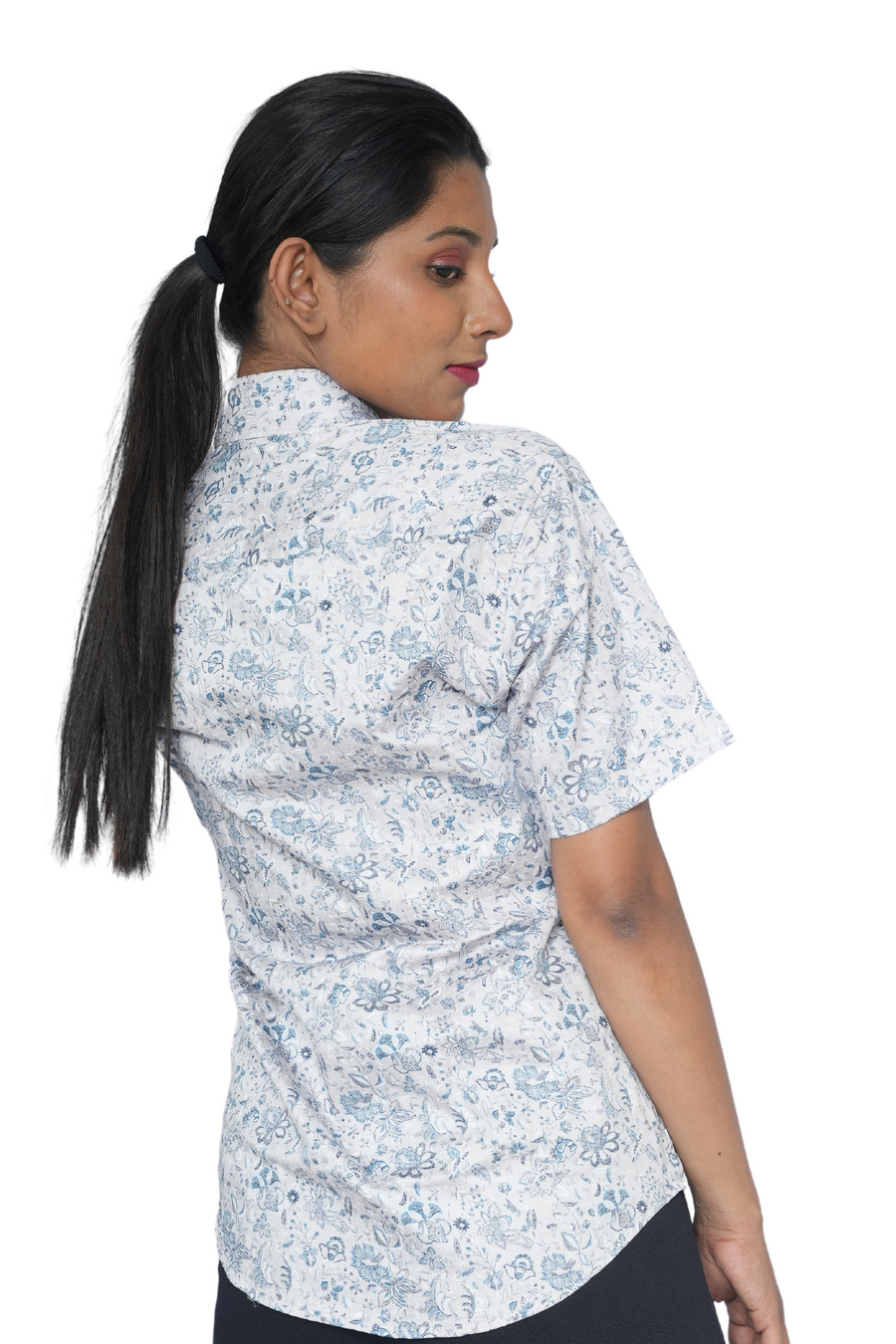 Unisex White Half Sleeve Shirt Oak PanacheUnis| Pure Cotton Shirt