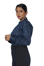 Unisex Short Kurta Set Midnight Gala PanacheUnis| Premium Cotton-Satin Kurta Shirt