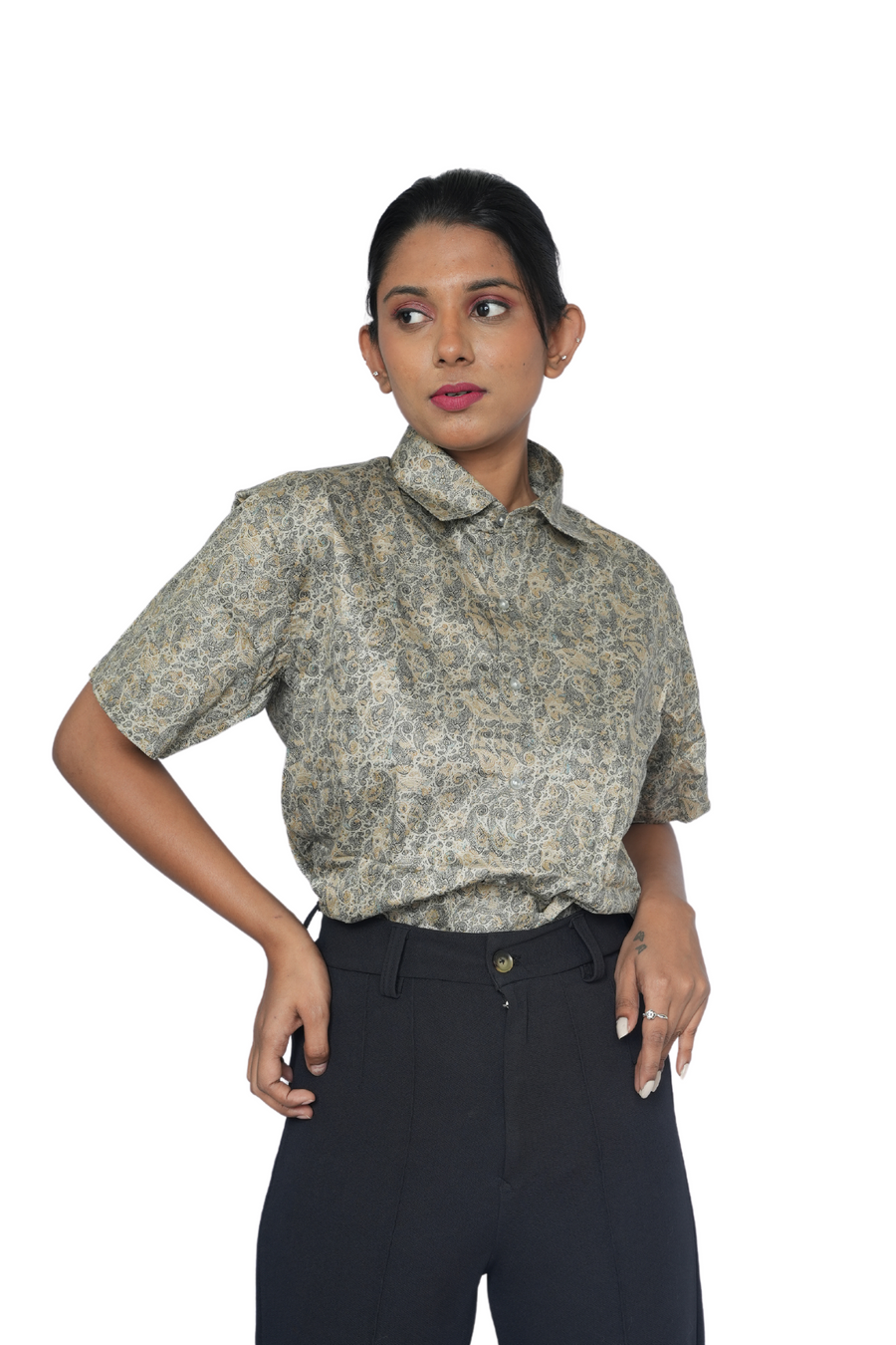 Half Sleeve Shirts Mens and Women Sandalwood Heritage PanacheUnis | Pure Cotton Shirts