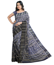 Silk Saree by Sarandhri Dola Silk Cambridge Saree Lapis Lazuli Luster x One Blouse