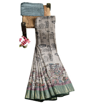 Manipuri Print Saree by Sarandhri Abhushit Graze and Grace x One Blouse