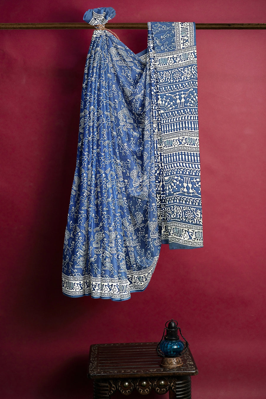 Silk Saree by Sarandhri Dola Silk Lux Silk Bluebird's Melody x One Blouse
